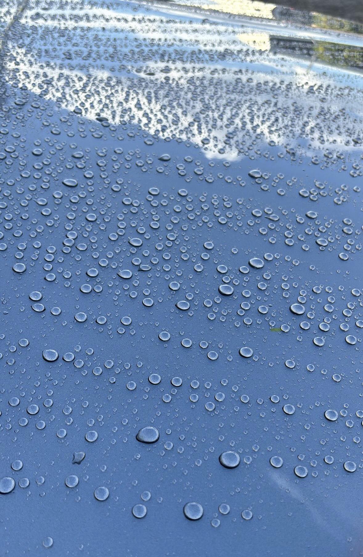 Ceramic coating water beading effect on car paint - Dux Car Care Gold Coast