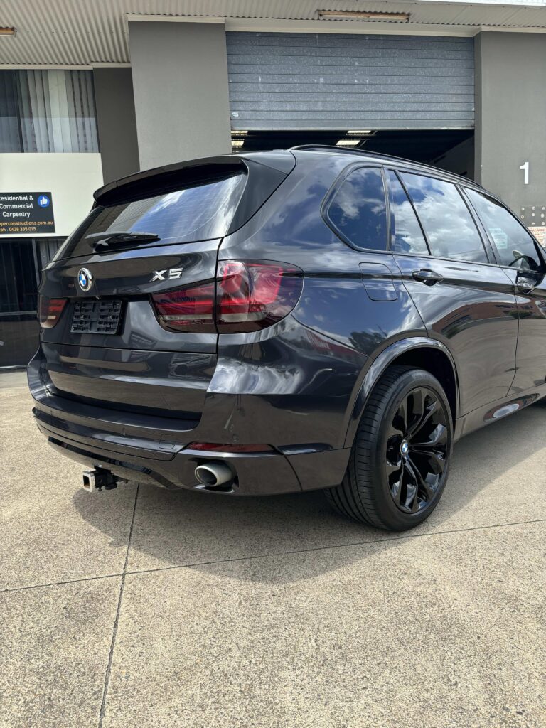 BMW X5 high gloss finish after ceramic coating treatment