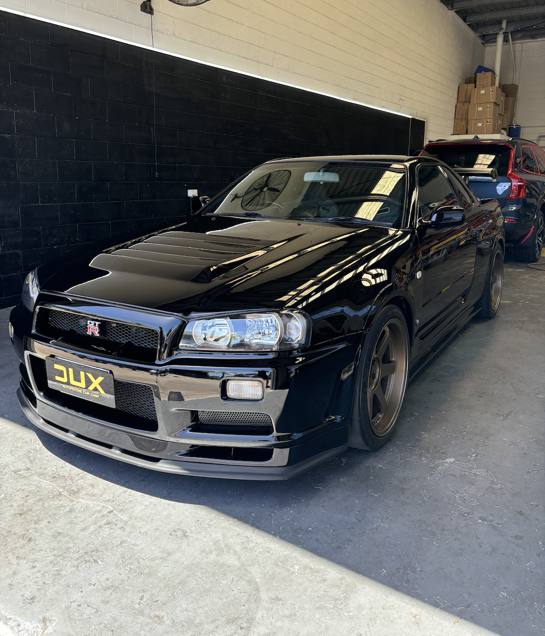 Professional car detailing Gold Coast - Nissan R34 GT-R detailed by Dux Car Care Nerang